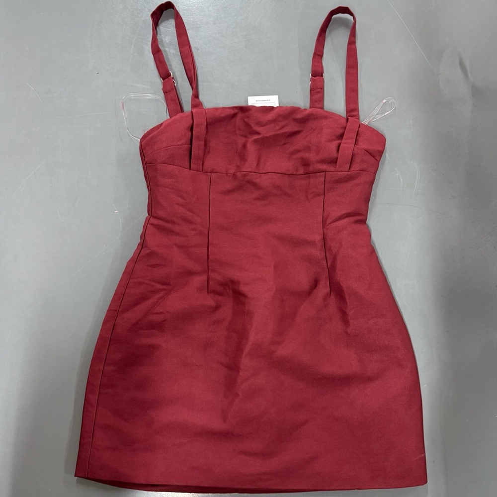 Elegant Burgundy Dress